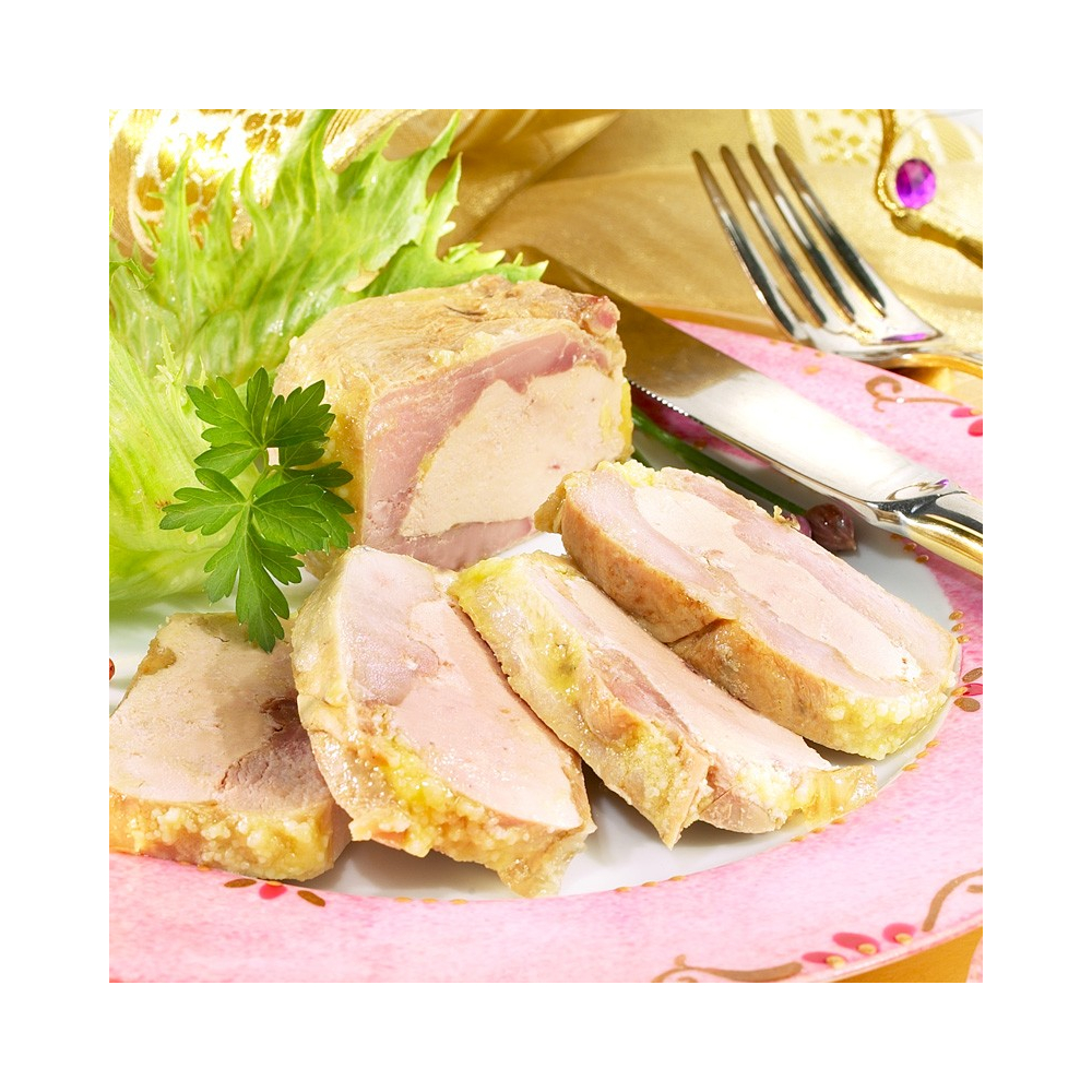 La Caille Fourrée au Foie Gras de Canard Entier (30 % de Foie Gras) 