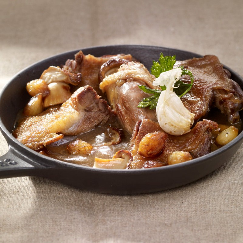 Le Sauté de Canard et sa Tombée de Cèpes à la Périgourdine Le Sauté de Canard et sa Tombée de Cèpes à la Périgourdine