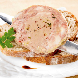 Le Fameux Papitou" Pâté au Foie de Canard (Noyau 30% de Bloc de Foie Gras), 130 g