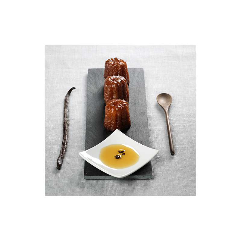 Lot de 3 Petits Canelés de Bordeaux au sirop de rhum - 3 bocaux de 140 g Lot de 3 Petits Canelés de Bordeaux au sirop de rhum - 3 bocaux de 140 g
