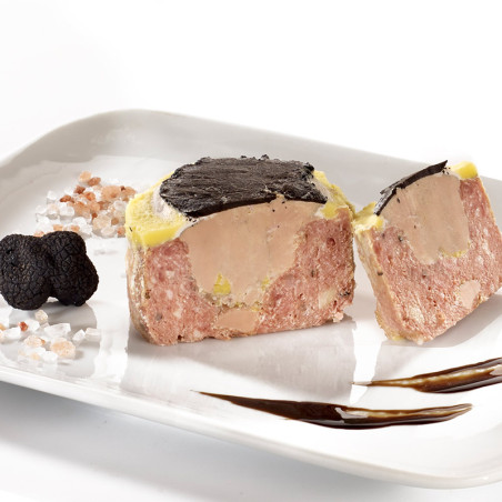 "Le Rustignac" Véritable Pâté à l'Ancienne 30 % de Foie Gras de Canard Entier et ses Lamelles de Truffes noires du Périgord 2 %