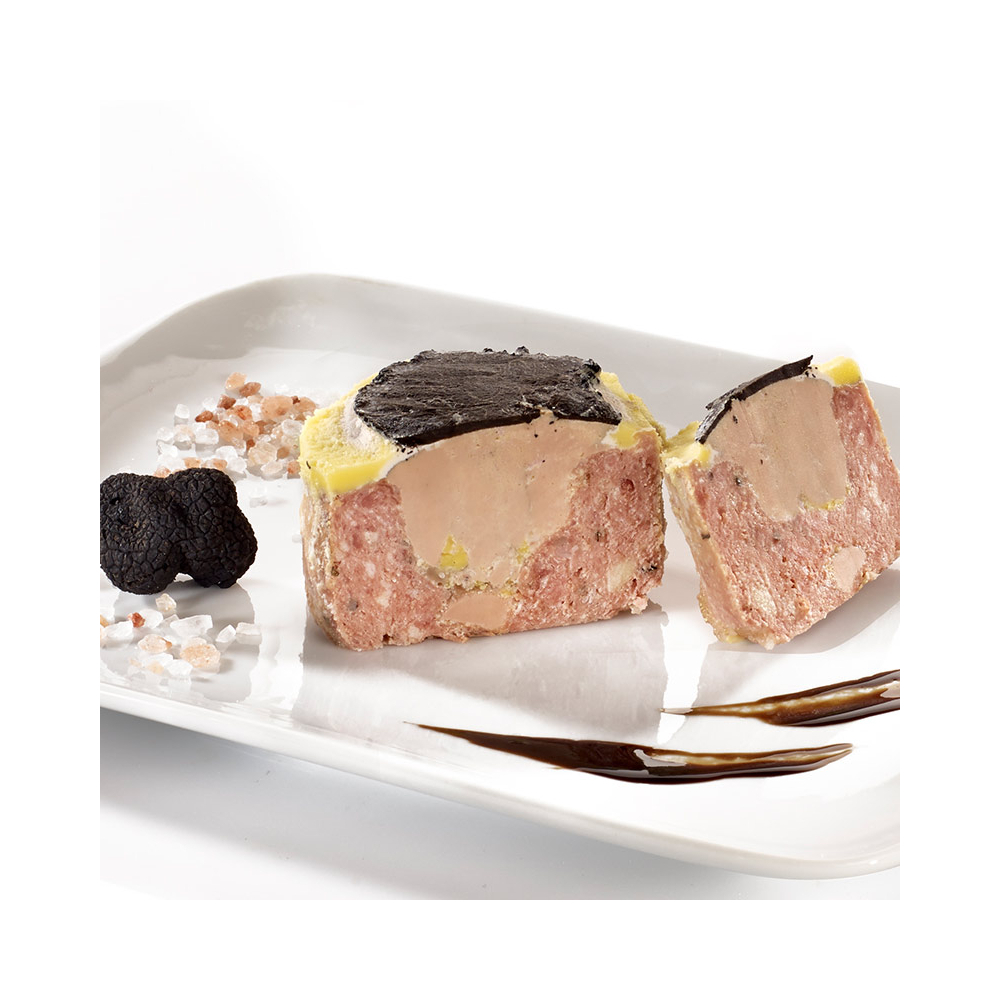 "Le Rustignac" Véritable Pâté à l'Ancienne 30 % de Foie Gras de Canard Entier et ses Lamelles de Truffes noires du Périgord 2 %