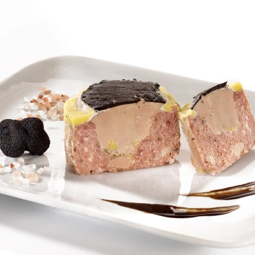 "Le Rustignac" Véritable Pâté à l'Ancienne 30 % de Foie Gras de Canard Entier et ses Lamelles de Truffes noires du Périgord 2 %