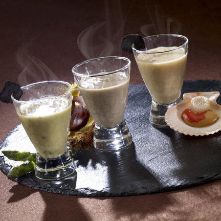 La Crème d’Asperges Vertes aux Truffes de la Saint-Jean (1,5% de Truffes «Tuber Aestivum»)