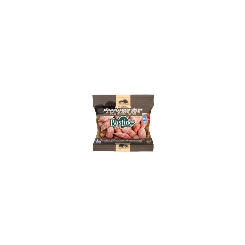 Petits saucissons secs "Grelots" à la truffe d'été sachet 80 g
