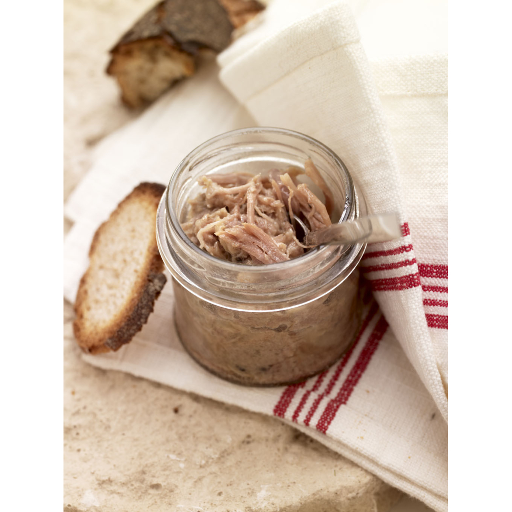 Rillettes confit de canard et foie gras 
