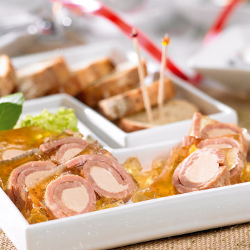 Lot de 2 "Rondos de jambon...