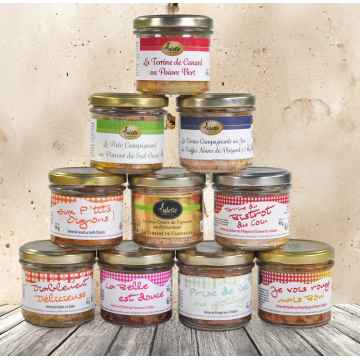 Lot de 10 Terrines de 90 g...