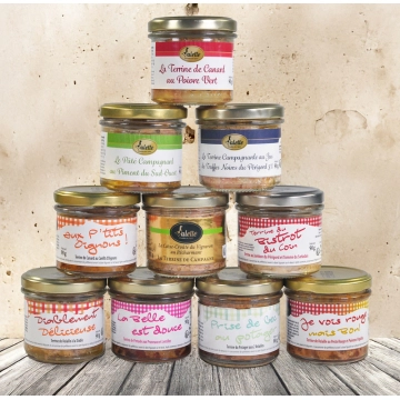 Lot de 10 Terrines de 90 g...
